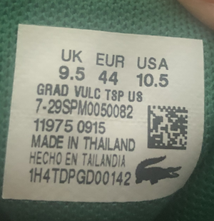 Deciphering The Information on a Genuine Lacoste Price Tag | Lacosted